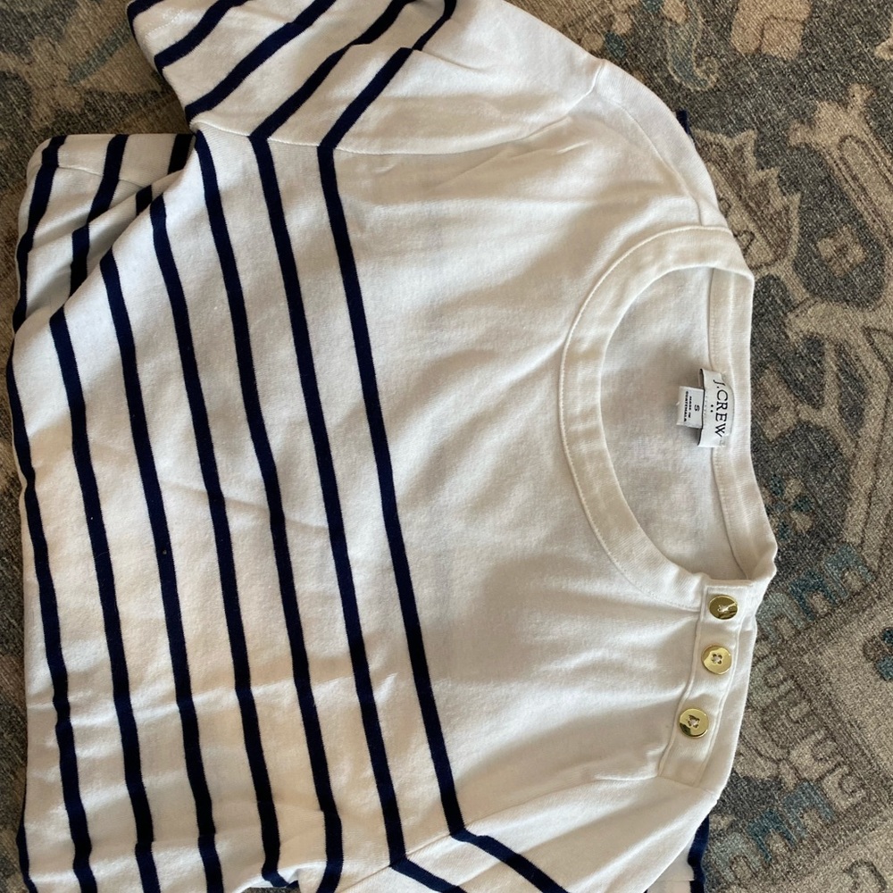 J Crew Striped Nautical T shirt.  Size S.